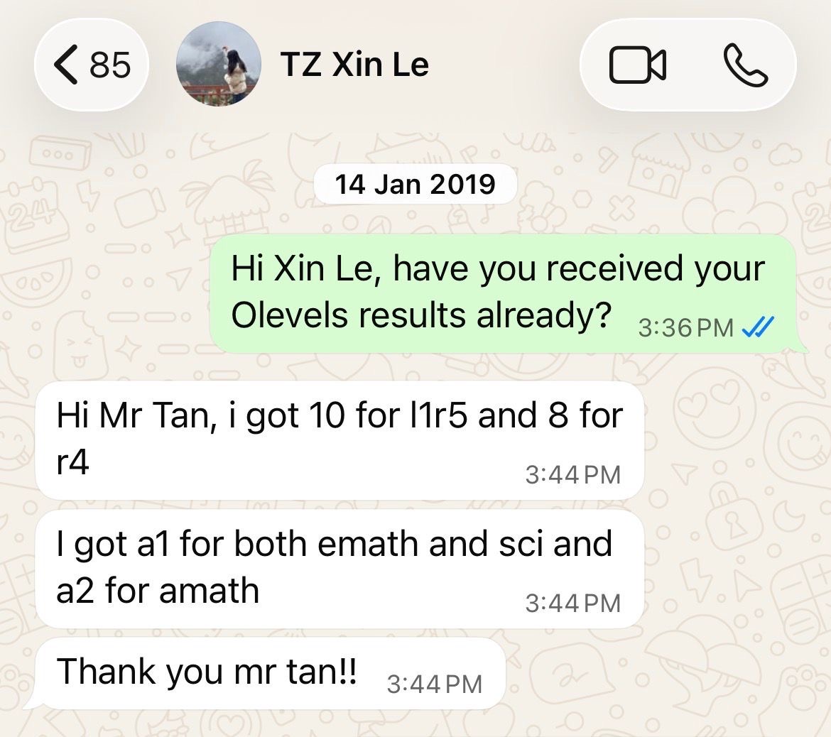 Xin Le Result